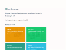 Tablet Screenshot of mihaicernusca.com